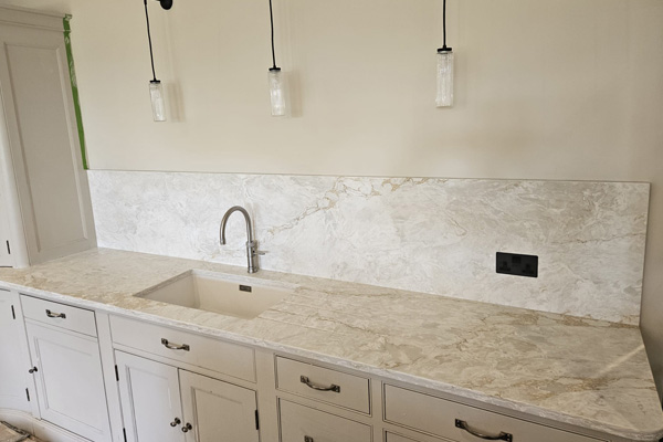 Quartz kitchen worktop installation in Sussex Quartz kitchen worktop installation in Sussex